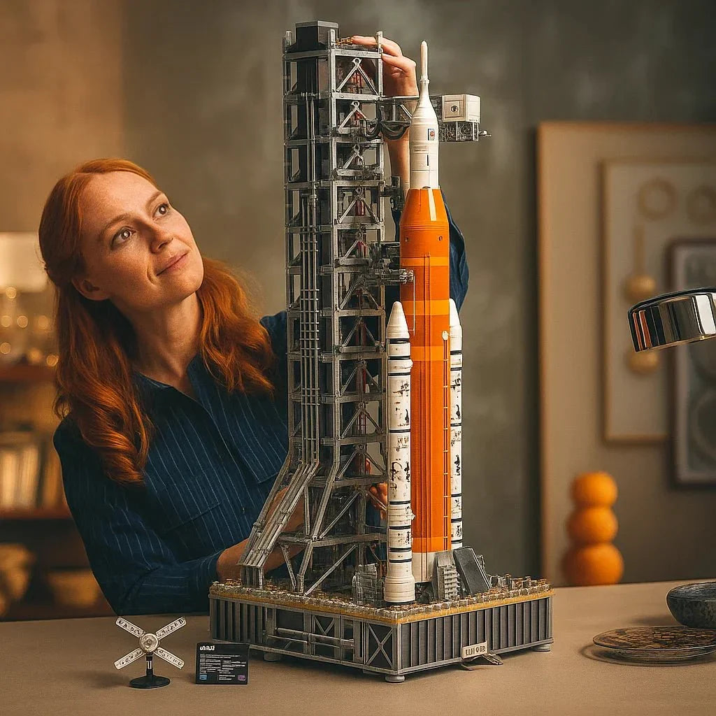 مجموعة نموذج نظام الإطلاق الفضائي Artemis المستوحى من Nova Launch — صاروخ وبرج