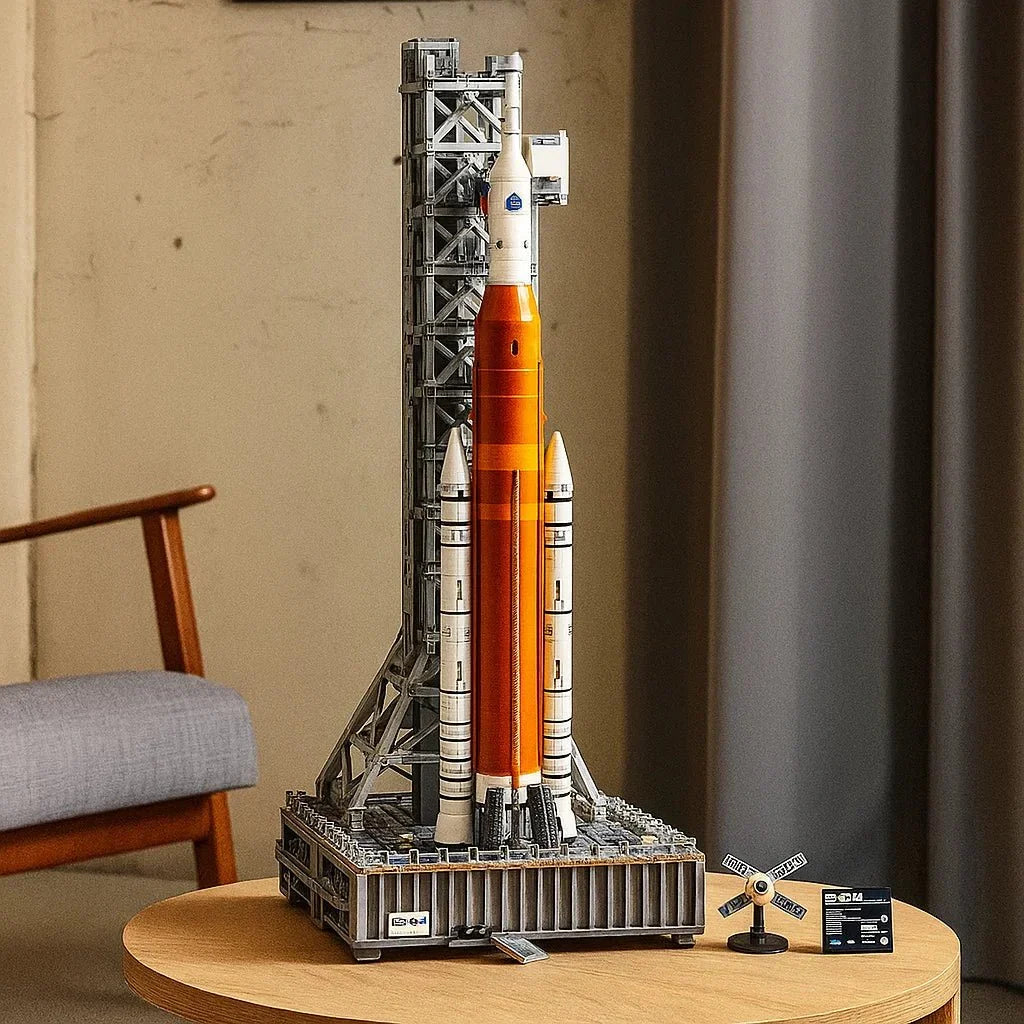 مجموعة نموذج نظام الإطلاق الفضائي Artemis المستوحى من Nova Launch — صاروخ وبرج