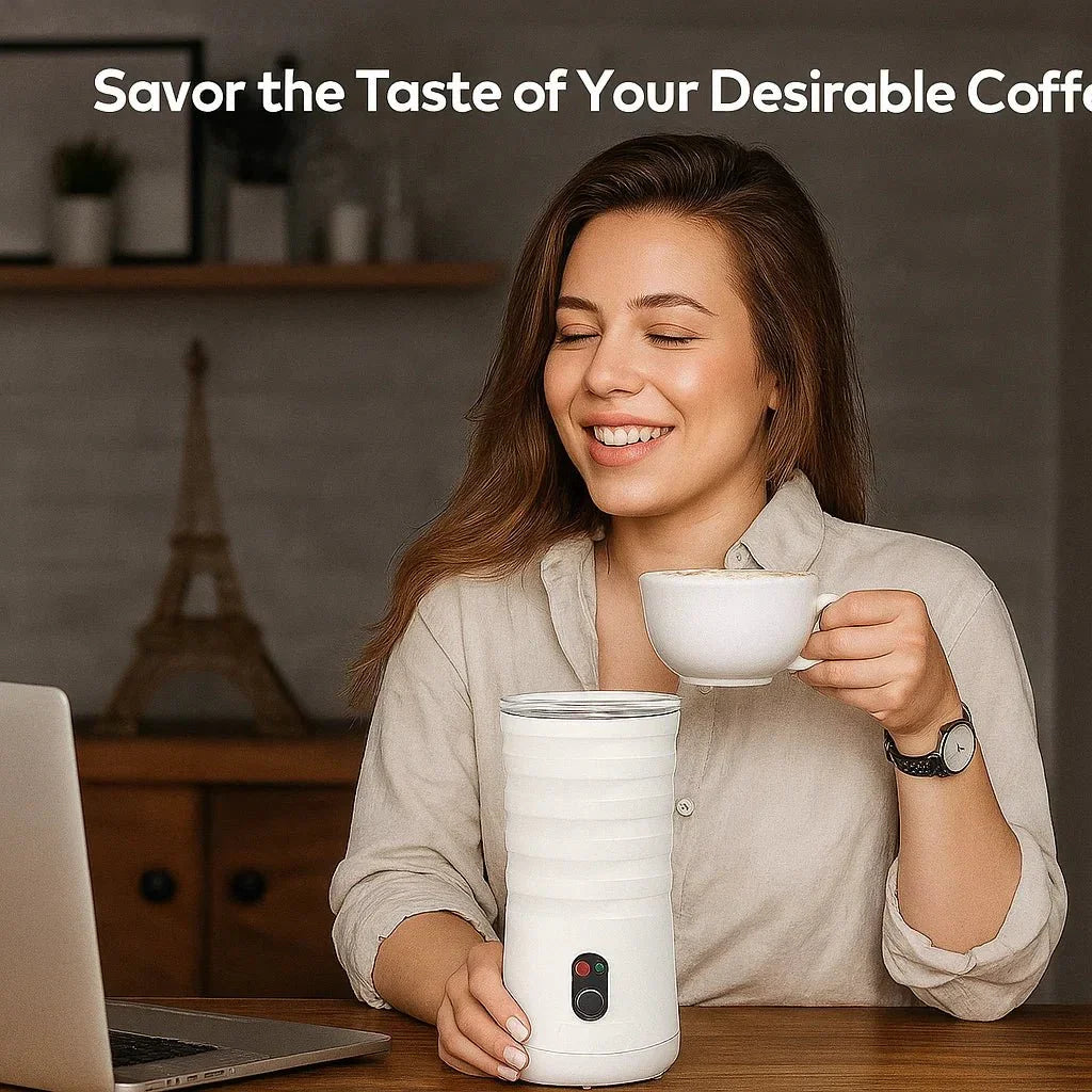 NovaBrew 4-In-1 Milk Frother & Steamer — Hot or Cold Foam