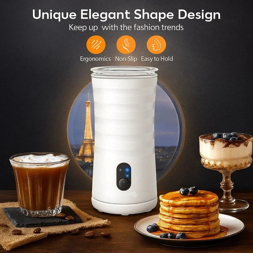 NovaBrew 4-In-1 Milk Frother & Steamer — Hot or Cold Foam