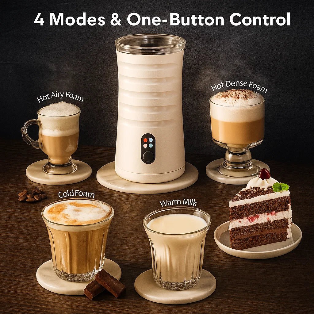 NovaBrew 4 az 1-ben, barista minőségű tejhabosító és gőzölő