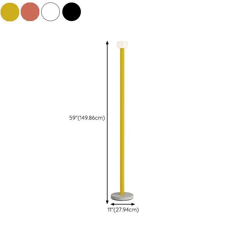 Konstnärlig golvlampa med minimalistisk färgglad design | livraina