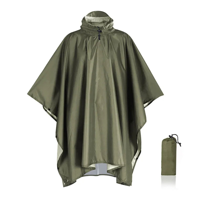 Poncho com capuz multifuncional e impermeável – protetor para lona e saco-cama | livraina