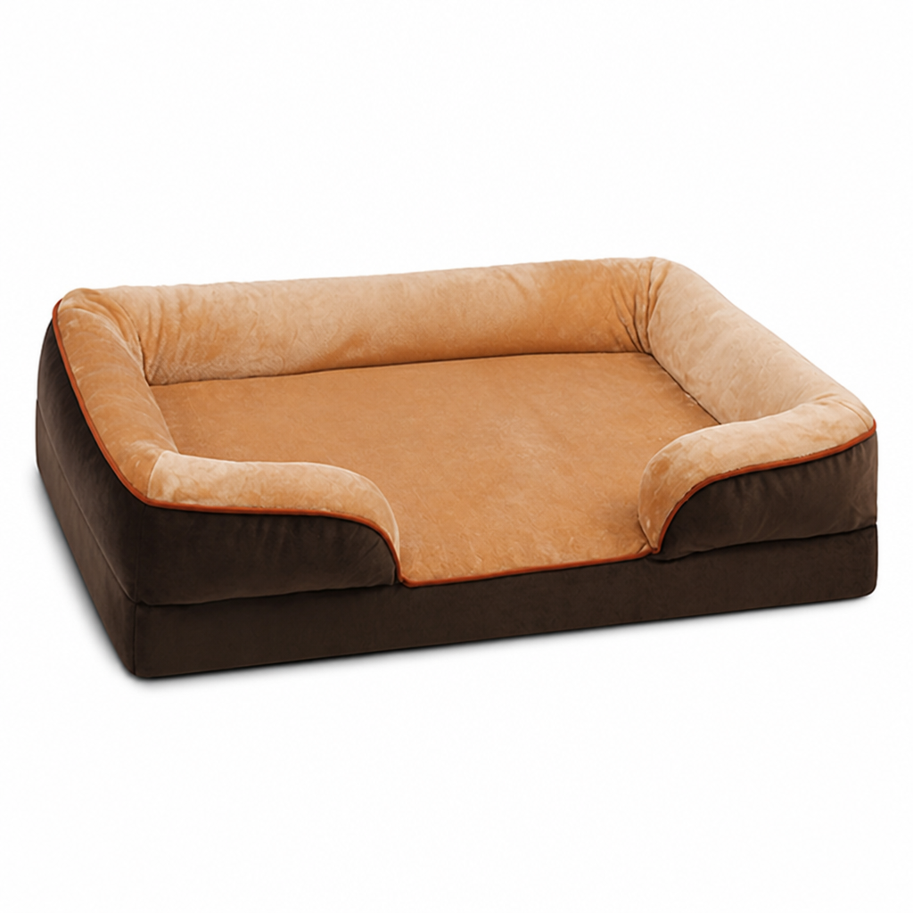 Cama ortopédica de espuma para perros con funda lavable (base antideslizante) | livraina