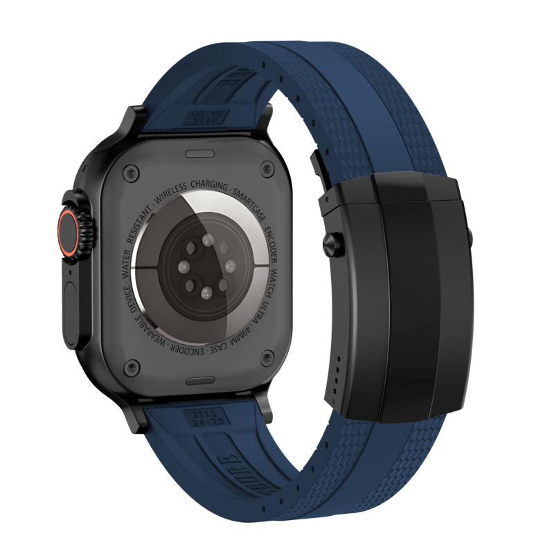 Cinturino Apple Watch Ocean Luxe — Chiusura pieghevole, tonalità marine