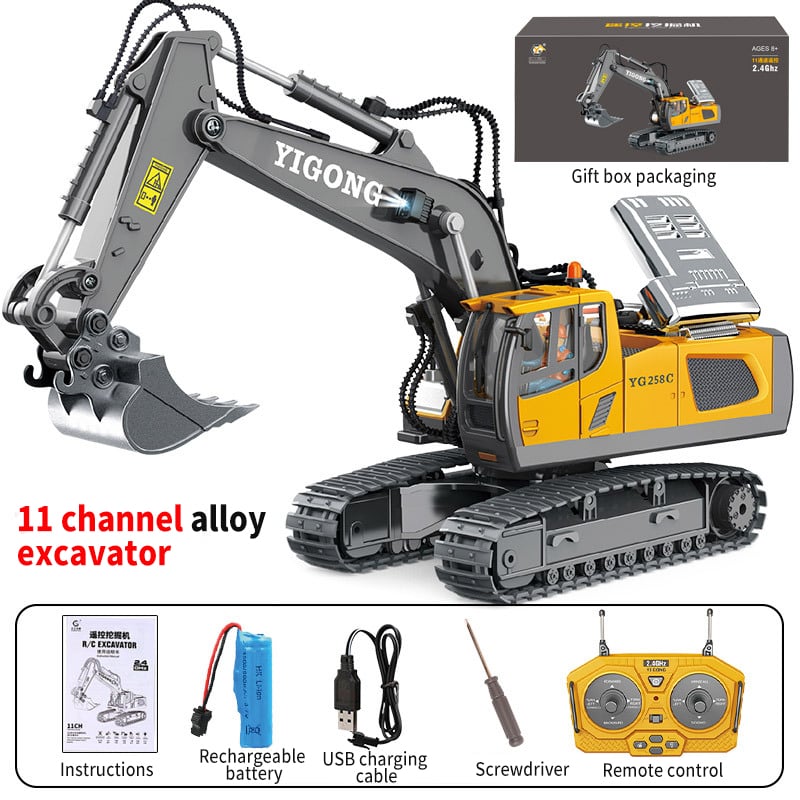 G308H 1/14 Hydraulic Full Metal Excavator Remote-Controlled RTR