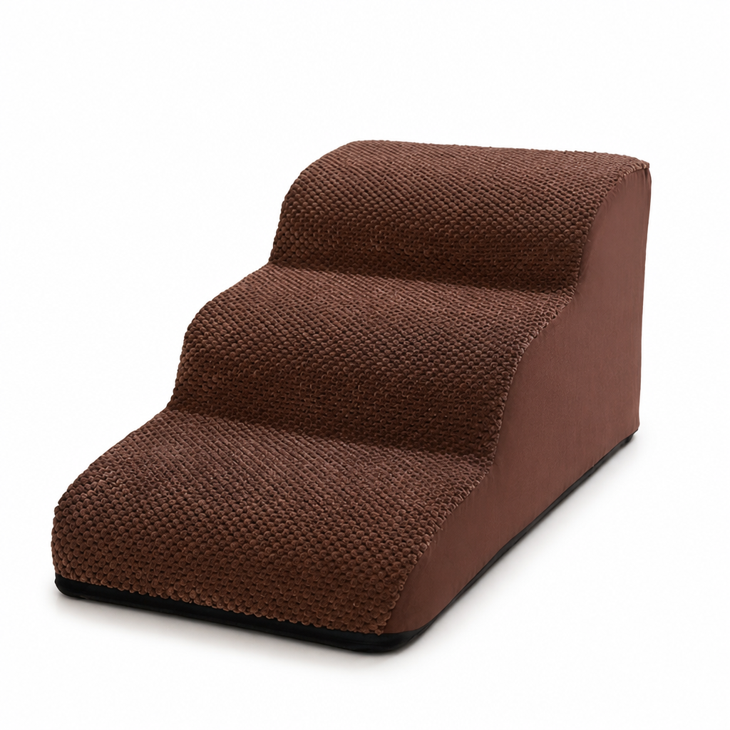 Ortopædiske skridsikre kæledyrstrapper i skum med høj densitet (aftageligt, vaskbart betræk) | livraina