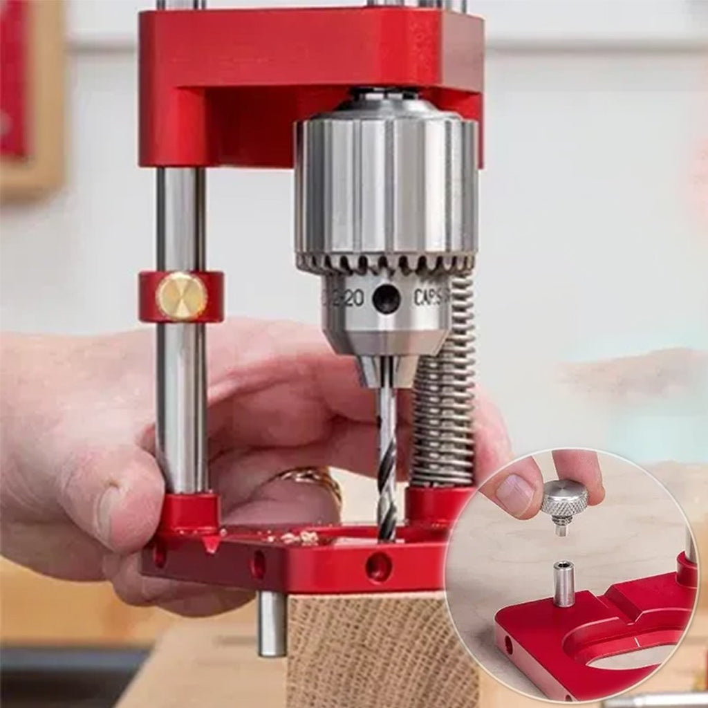 Localizador de taladros para carpintería con vástago hexagonal de 1/4 de pulgada
