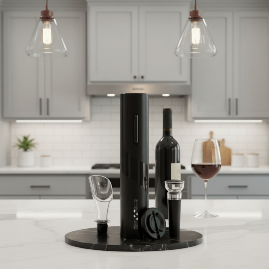 VintEdge 4-i-1 elektrisk vinöppnare — uppladdningsbar smart styrning