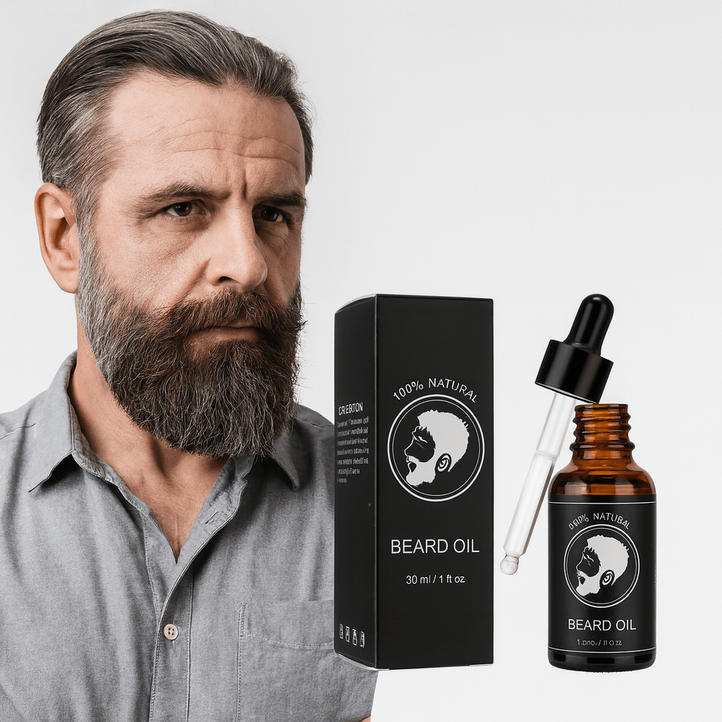 Σετ BeardVigor — Σύστημα ανάπτυξης και περιποίησης γενειάδας με μικρορολέτα
