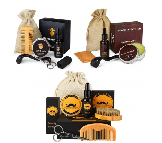 Σετ BeardVigor — Σύστημα ανάπτυξης και περιποίησης γενειάδας με μικρορολέτα