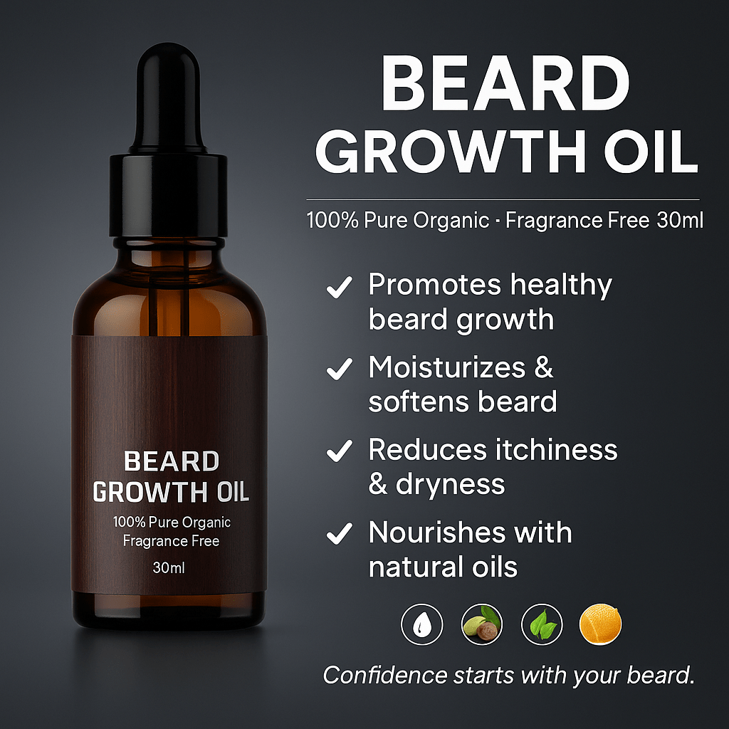 Σετ BeardVigor — Σύστημα ανάπτυξης και περιποίησης γενειάδας με μικρορολέτα