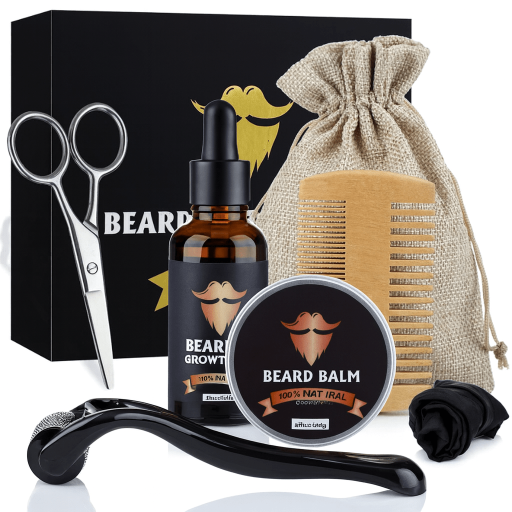 Σετ BeardVigor — Σύστημα ανάπτυξης και περιποίησης γενειάδας με μικρορολέτα