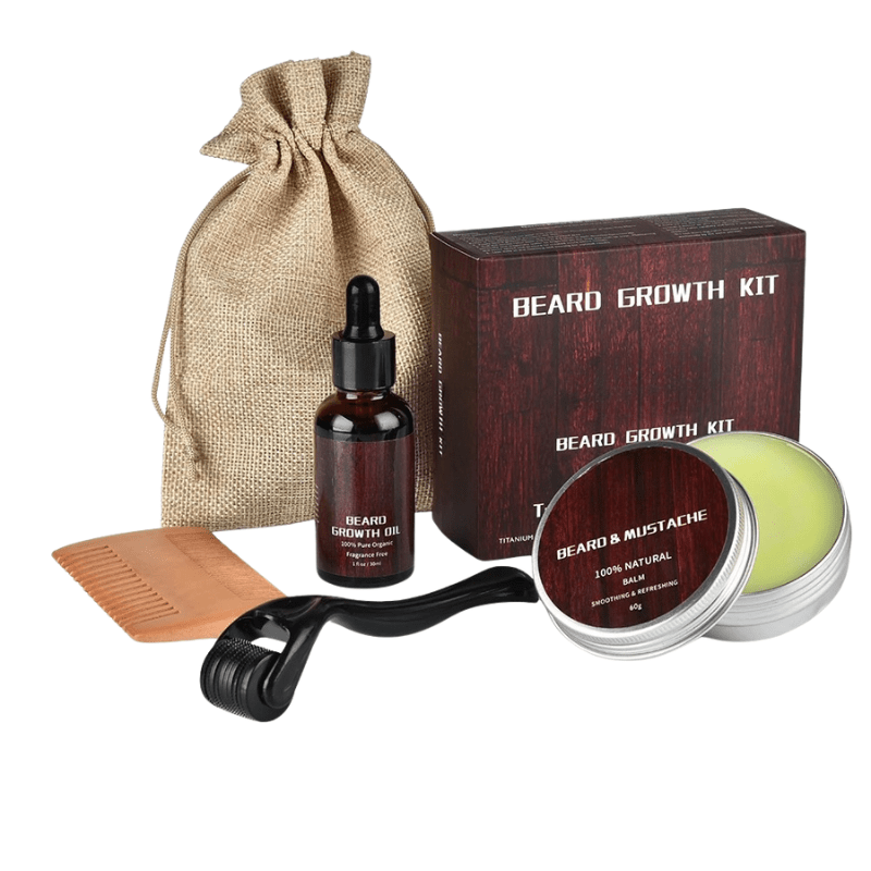 Σετ BeardVigor — Σύστημα ανάπτυξης και περιποίησης γενειάδας με μικρορολέτα
