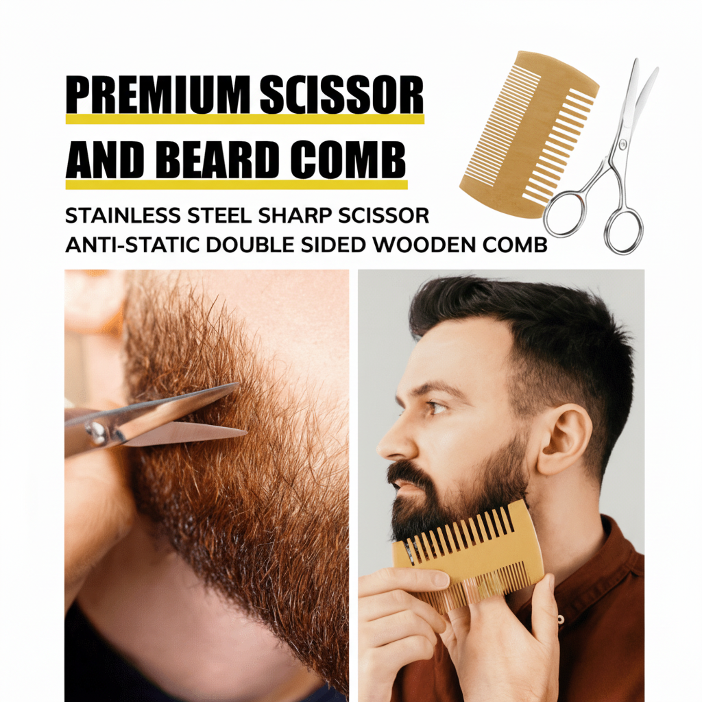 Σετ BeardVigor — Σύστημα ανάπτυξης και περιποίησης γενειάδας με μικρορολέτα