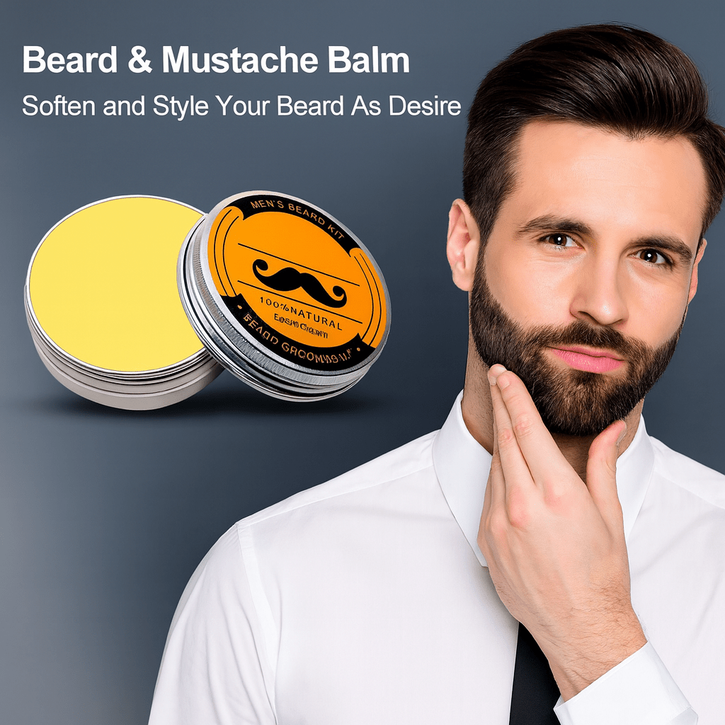 Σετ BeardVigor — Σύστημα ανάπτυξης και περιποίησης γενειάδας με μικρορολέτα