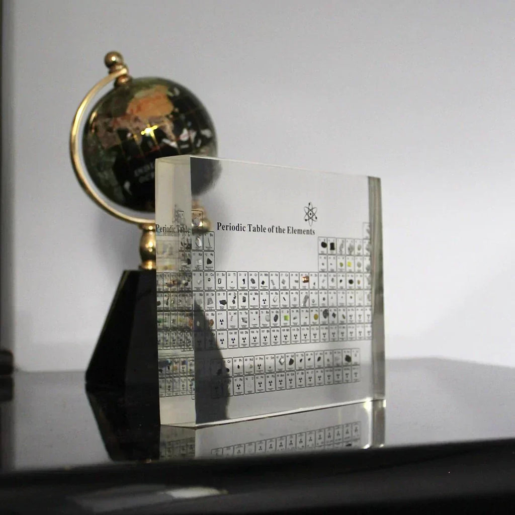 AtomVault Echte Elemente Glas Periodensystem-Wanddisplay