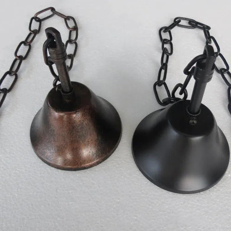 Industriell hinkformad pendellampa i glas i amerikansk stil | livraina