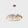 Lampada a sospensione rotonda in acrilico a forma di anello e petali | livraina