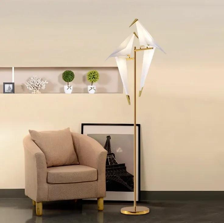 Lampadar modern cu design de cocor pentru sufragerie | livraina