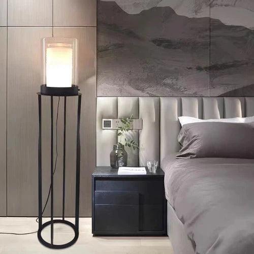 Moderní stojací lampa ze skla do obývacího pokoje | livraina