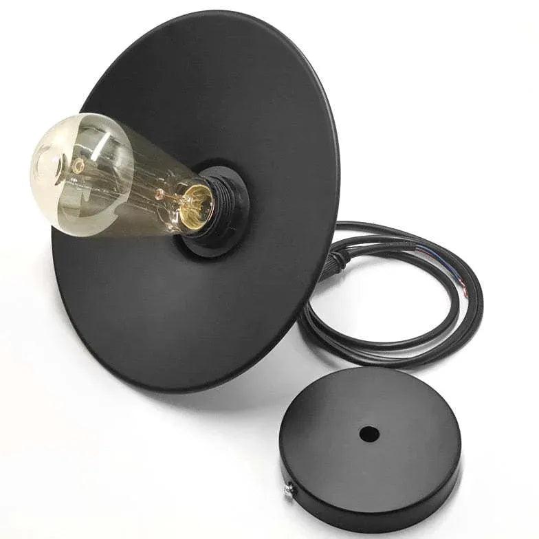 Industrielle Vintage-Pendelleuchten aus Eisen im Pfannendeckel-Design | livraina
