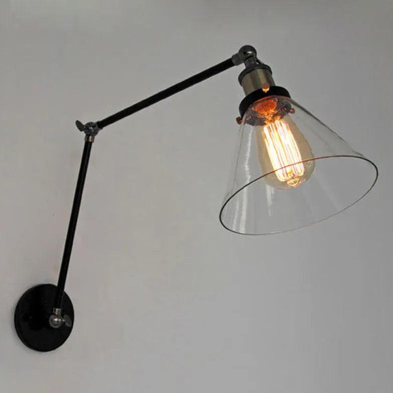 Industriel LED-væglampe i jern og glas til restauranter | livraina