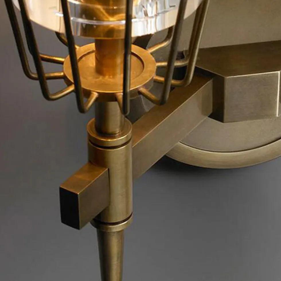 Moderne vegglamper i kobber med krystall | livraina