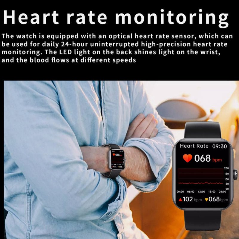 Chytré hodinky GlucoWatch — neinvazivní monitorování glukózy, sledování hladiny cukru v reálném čase, senzor srdečního tepu a krevního tlaku