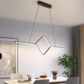 Geometrisk LED-pendellampa för långt matbord | livraina
