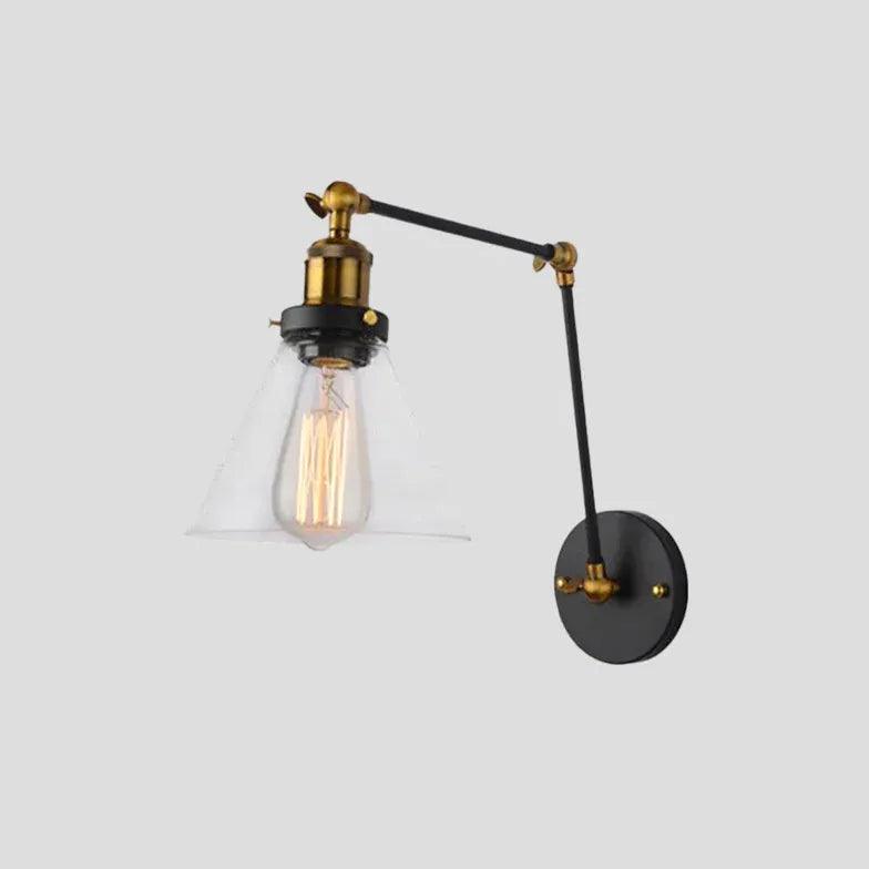Industriel LED-væglampe i jern og glas til restauranter | livraina