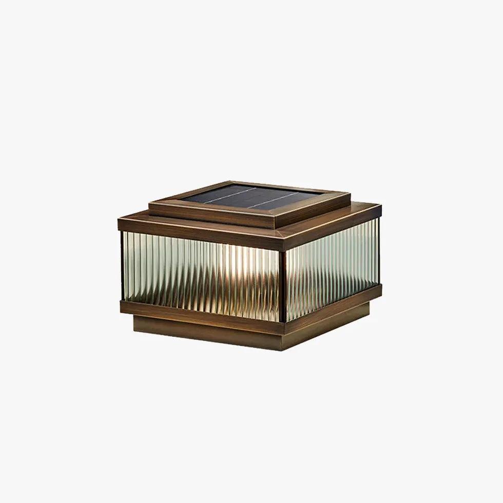 Waterdichte koperen solarzuil voor buiten | livraina