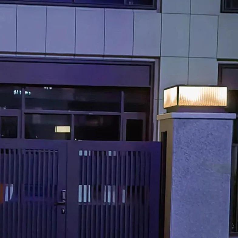 Waterdichte koperen solarzuil voor buiten | livraina
