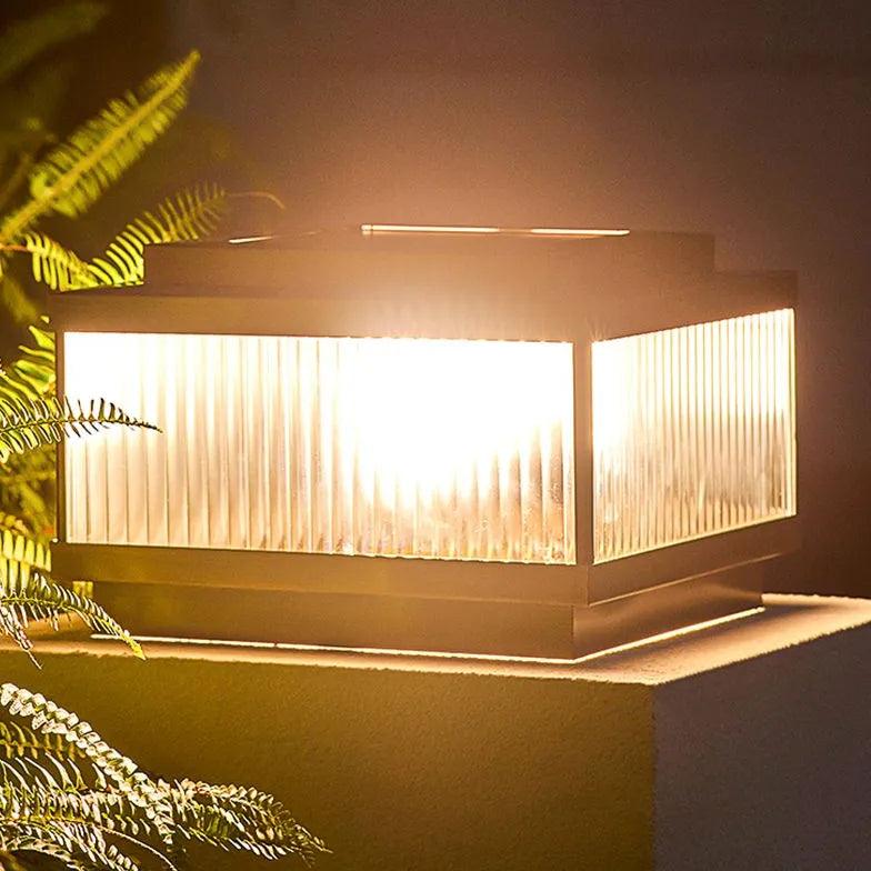 Waterdichte koperen solarzuil voor buiten | livraina