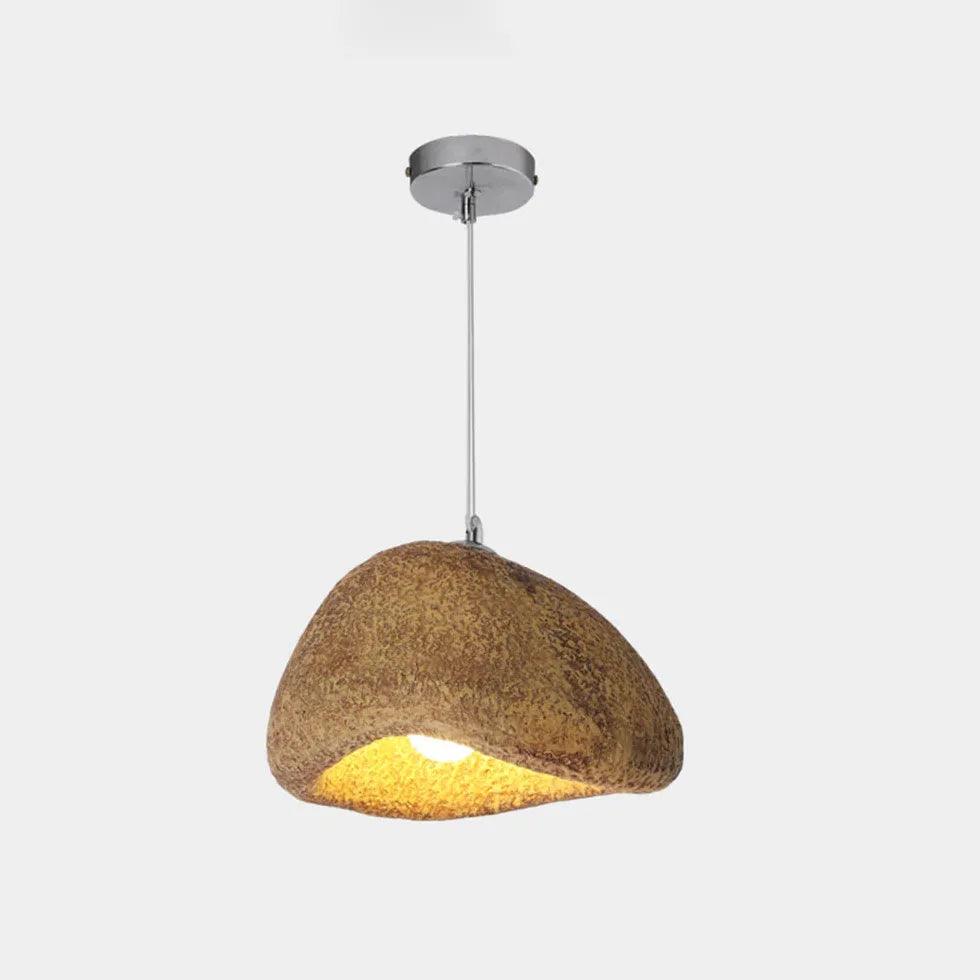Kreativ japansk pendellampe i wabi-sabi-stil af resin | livraina