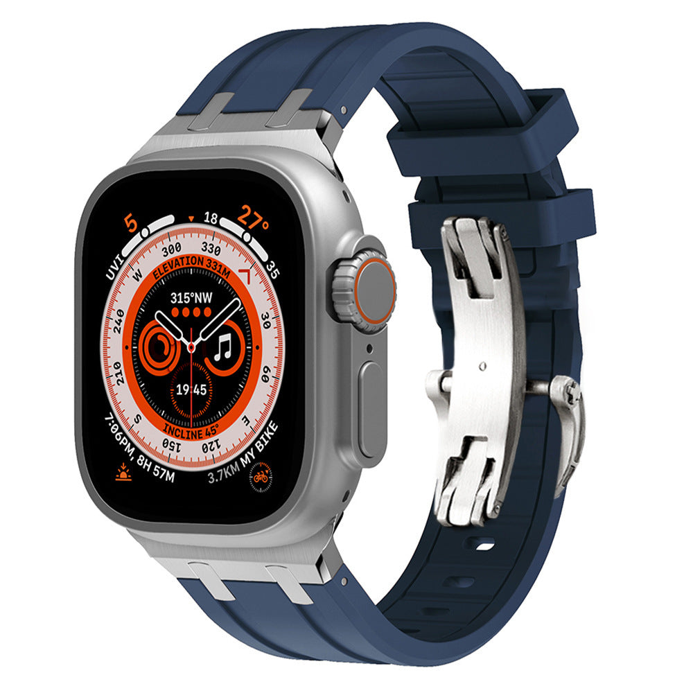 NovaLink tykk silikonrem til Apple Watch — titanadapter