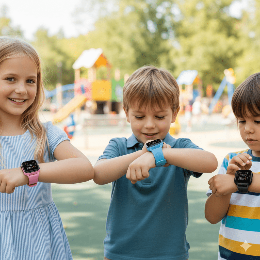 שעון חכם לילדים עם GPS SafeQuest Jr — מעקב בזמן אמת ובטיחות