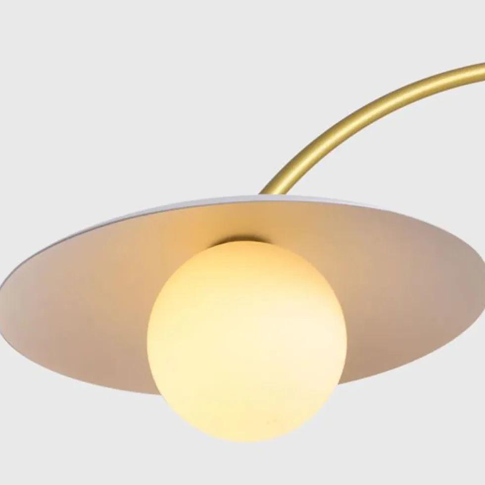 Lámpara colgante creativa de varias luces LED color crema | livraina