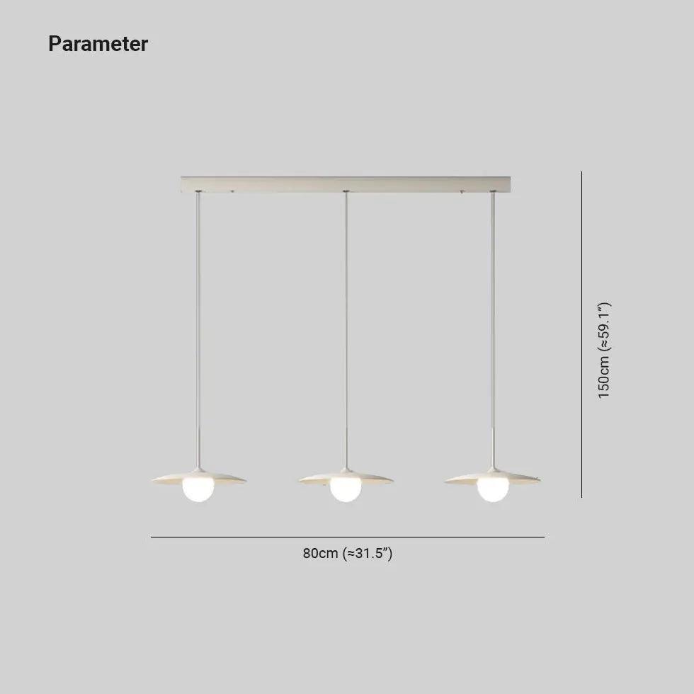 Lámpara colgante creativa de varias luces LED color crema | livraina