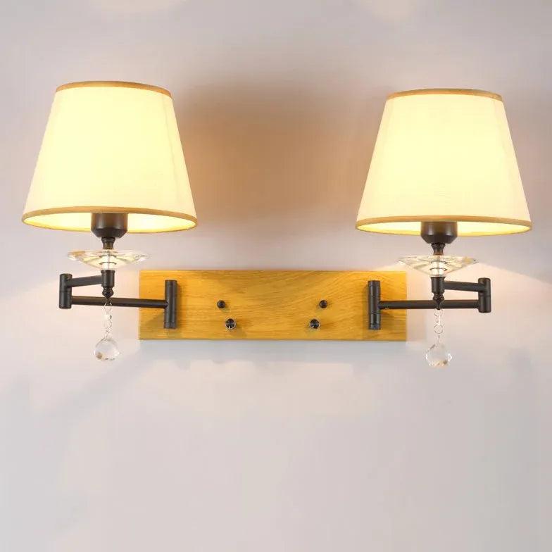 Dubbele wandlamp met zwenkarmen voor de slaapkamer | livraina