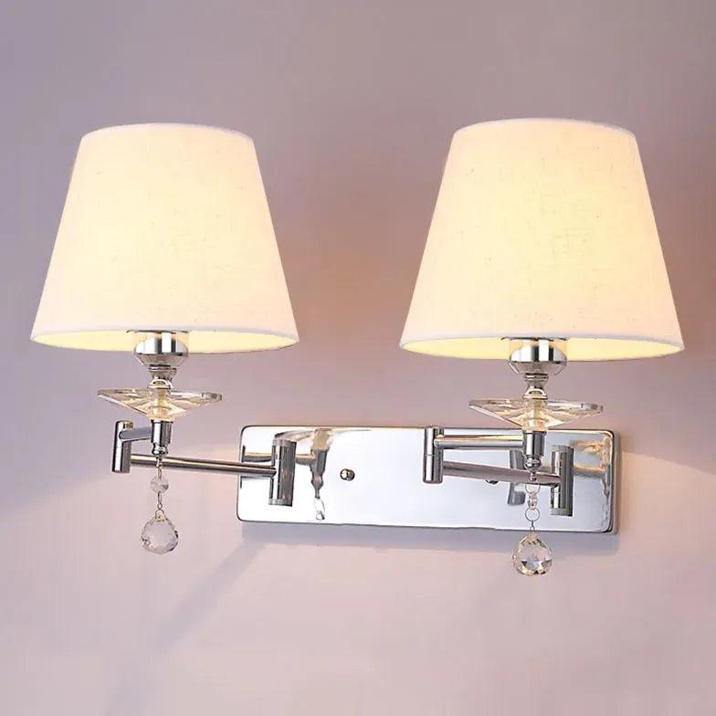 Dubbele wandlamp met zwenkarmen voor de slaapkamer | livraina