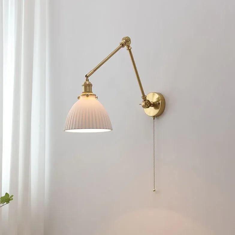 Aplique de pared interior ajustable de latón antiguo | livraina