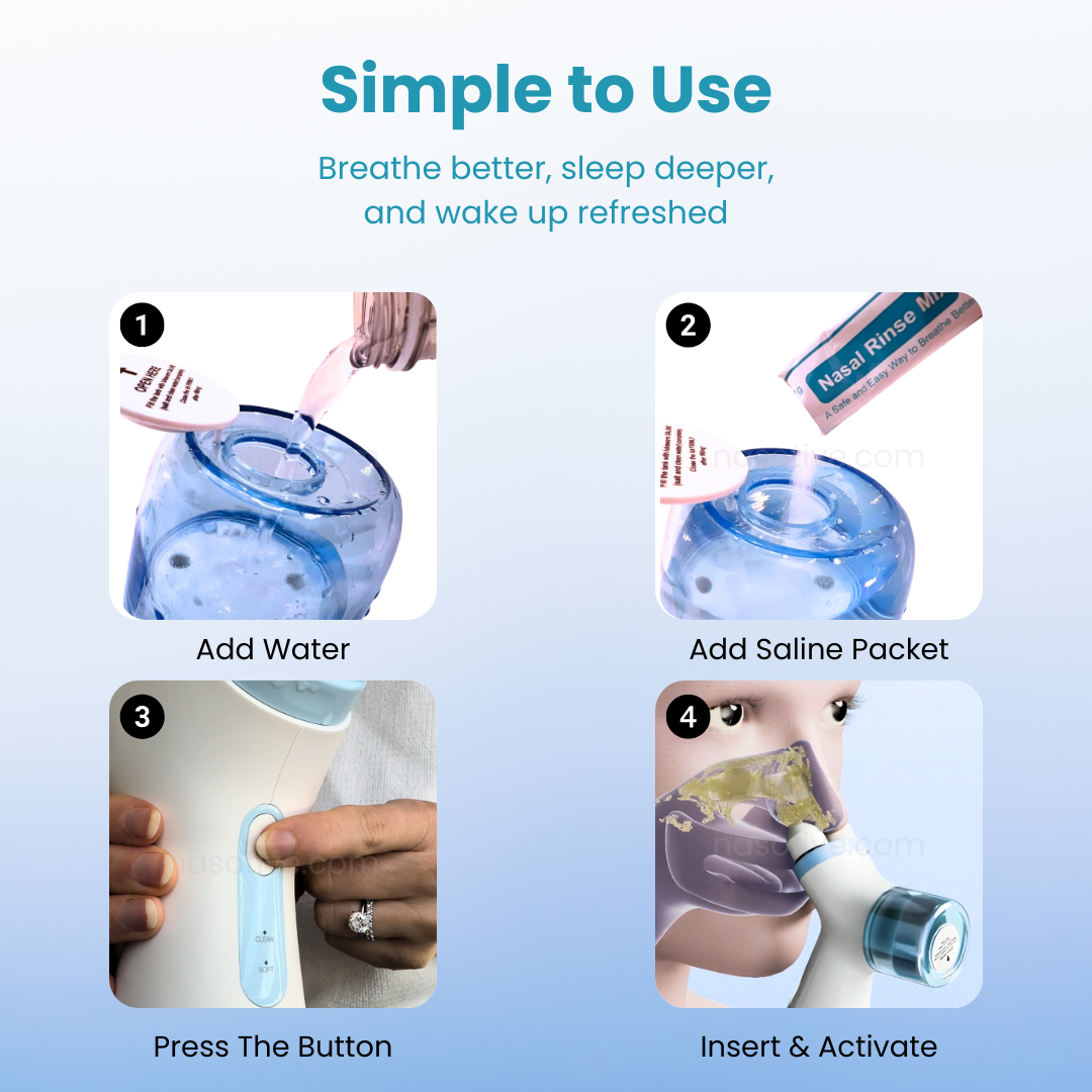 ClearBreathe Dual-Action Nasal Cleaner — Rinse & Gentle Suction