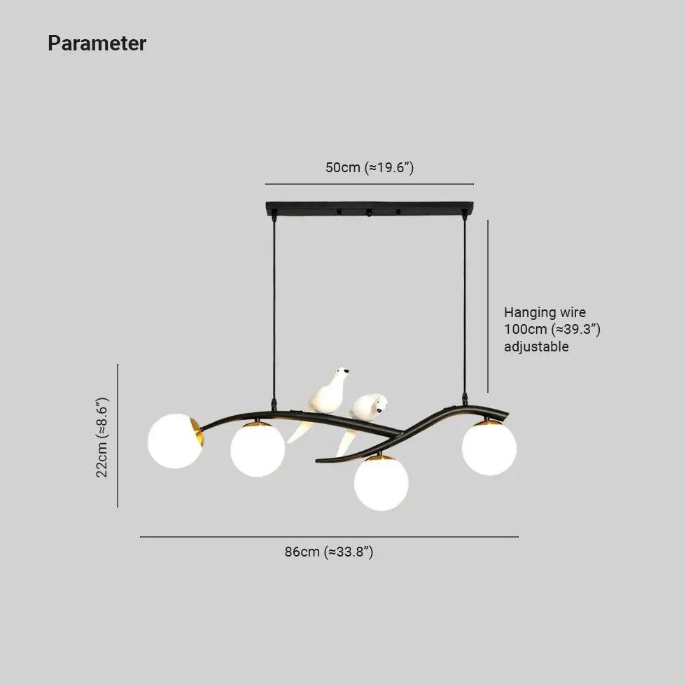 Weiße Glas-Pendelleuchten in Vogelform für das Esszimmer | livraina