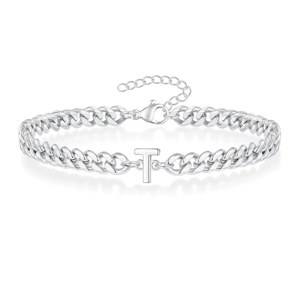 Cuban-Link-Armband mit personalisierten Initialen