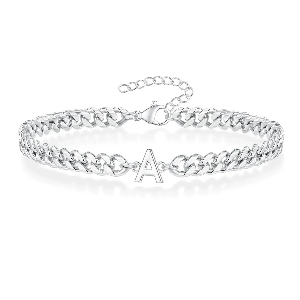 Cuban-Link-Armband mit personalisierten Initialen