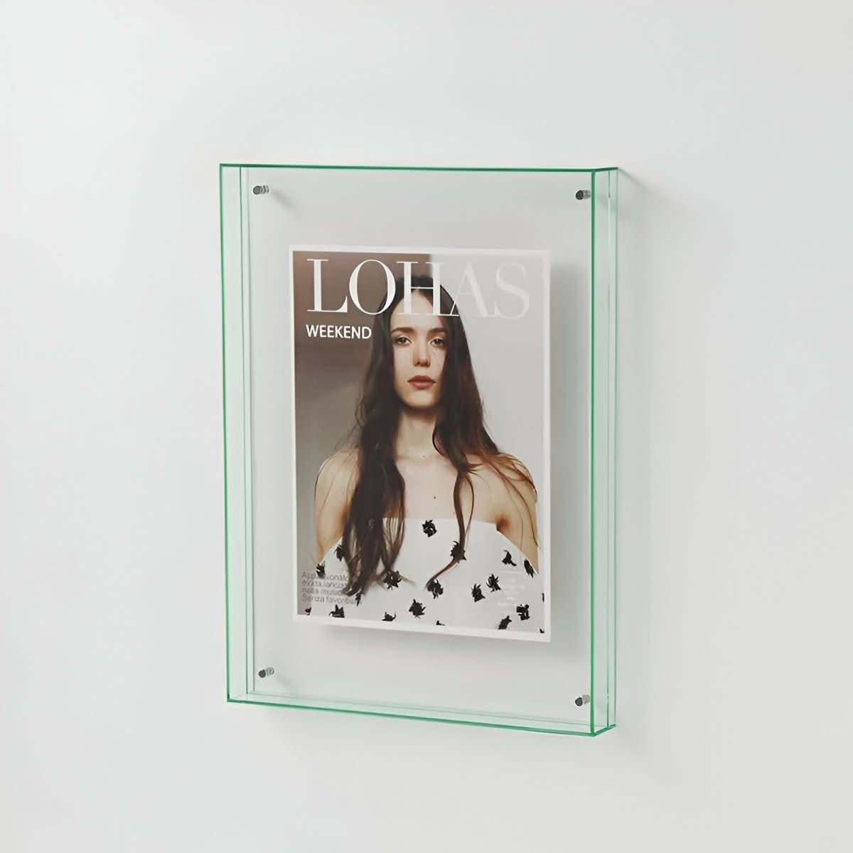 Cornice fotografica NovaGlass senza bordo in acrilico — finitura satinata premium, resistente alla frantumazione