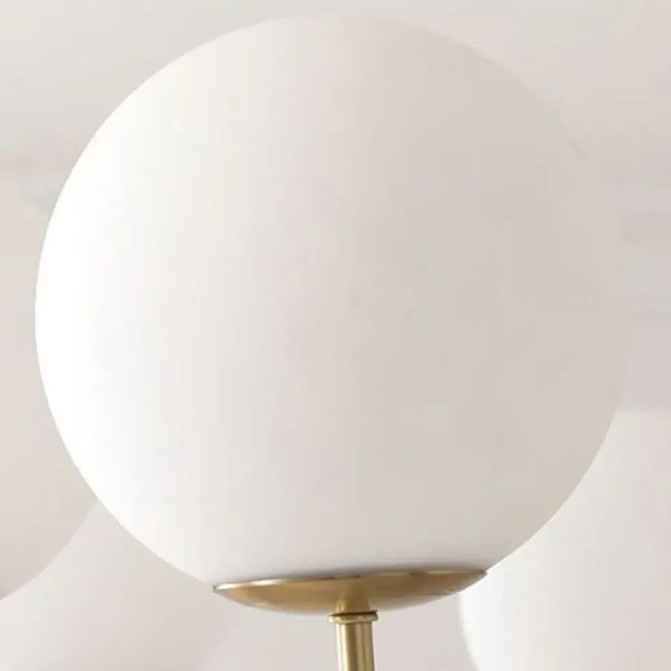 Moderní zlatý skleněný LED lustr | livraina