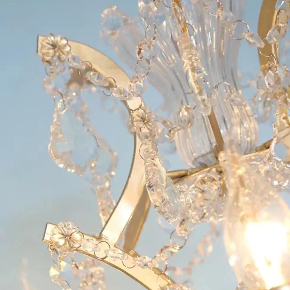 Francouzská křišťálová stojací lampa ve stylu svícnu | livraina