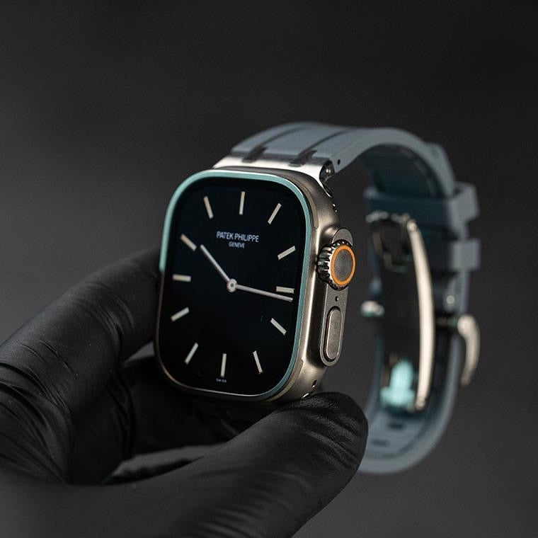 NovaLink tykk silikonrem til Apple Watch — titanadapter
